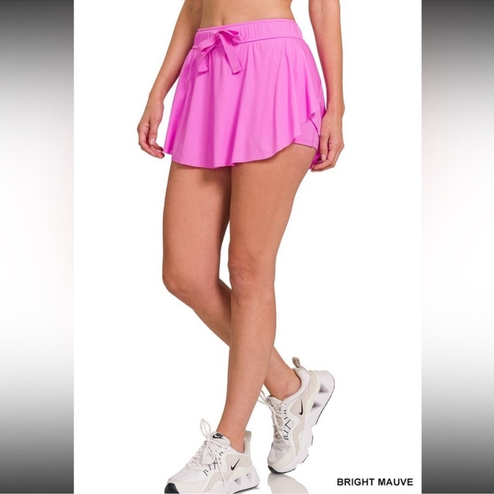 Pink tennis skirt women’s athletic skort